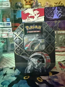 Pokemon TCG Scarlet & Violet Paldean Fates Tin Iron Treads Factory Sealed - Image 1