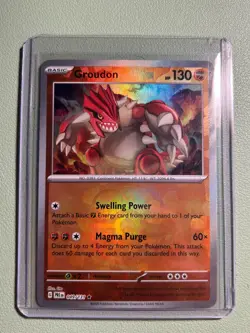 Groudon 049/131 Master Ball Reverse Holo Pokemon TCG Prismatic Evolutions NM - Image 1