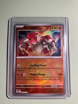 Groudon 049/131 Master Ball Reverse Holo Pokemon TCG Prismatic Evolutions NM - Image 3