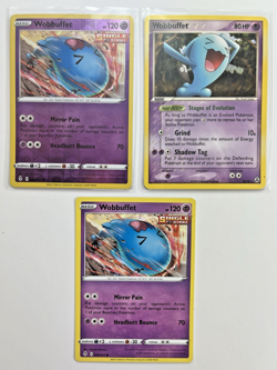 Pokemon TCG Lot Of 3 Wobbuffet Single Strike Rare Common - Image 1