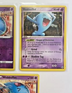 Pokemon TCG Lot Of 3 Wobbuffet Single Strike Rare Common - Image 3