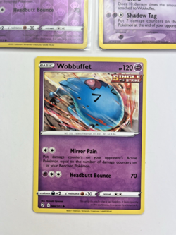 Pokemon TCG Lot Of 3 Wobbuffet Single Strike Rare Common - Image 4
