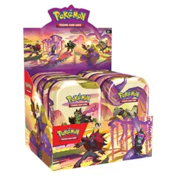 Shrouded Fable Pokemon Scarlet & Violet TCG Sealed Display of 10 Mini Tins - Image 1