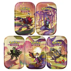 Shrouded Fable Pokemon Scarlet & Violet TCG Sealed Display of 10 Mini Tins - Image 2
