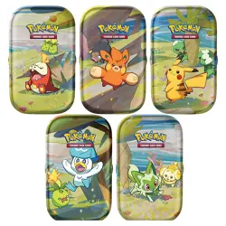 Paldea Friends Pokemon Scarlet & Violet TCG Sealed Display of 10 Mini Tins 820650862793 - Image 2