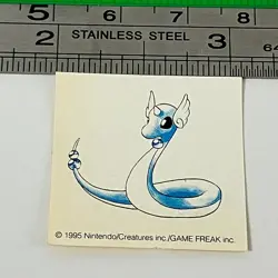 Dragonair - Pokemon 151 Sticker Seal Very Rare Anime Game TCG Japanese #401 - Image 1