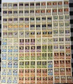 Pokemon TCG Lot Of 132 Base Set Unlimited Uncommons 1999 MP-LP - Image 1