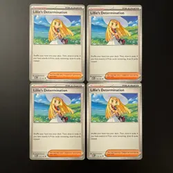 Lillie's Determination 119/132 x4 Common Pokemon Mega Evolution Base NM - Image 1
