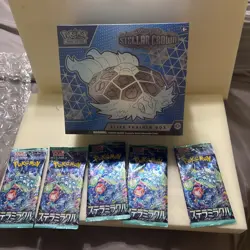 Pokemon Stellar Crown ETB Elite Trainer Box Factory Sealed 5 Bonus Japanese Pack - Image 1