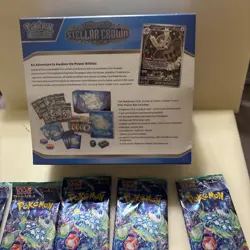 Pokemon Stellar Crown ETB Elite Trainer Box Factory Sealed 5 Bonus Japanese Pack - Image 4