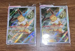 Lot Of 2 SEALED POKEMON Prismatic Evolutions EEVEE Black Star Promo Cards 173 - Image 1