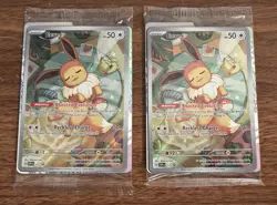 Lot Of 2 SEALED POKEMON Prismatic Evolutions EEVEE Black Star Promo Cards 173 - Image 2