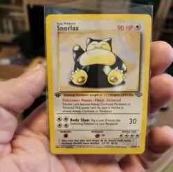 Pokemon Snorlax 1st Edition Jungle 27/64 Non-Holo Card 1999 TCG PSA - Image 1