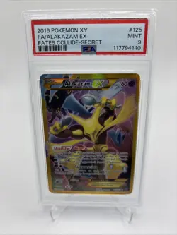 PSA 9 Alakazam EX - 125/124 - Fates Collide - 2016 Pokemon - Image 1