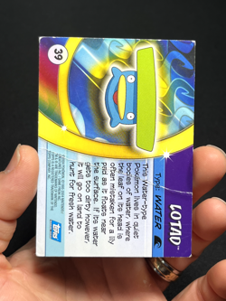 Topps Pokemon Advanced Challenge Non Holo Lotad #39 dmg - Image 3