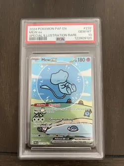Pokemon Mew EX Bubble Mew PSA 10 Gem Mint 232/091 Sir SV Paldean Fates - Image 1
