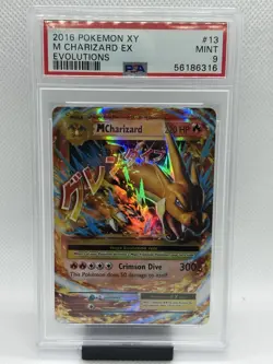 PSA 9 M Charizard EX 13/108 Ultra Rare - XY Evolutions Pokemon TCG - Mint - Image 1