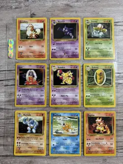 Lp - Mp Pokemon WOTC 100% Complete Set of All Non Holo Cards Includes Rares - Image 3