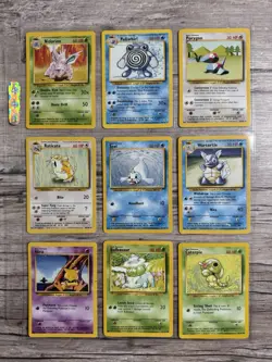 Lp - Mp Pokemon WOTC 100% Complete Set of All Non Holo Cards Includes Rares - Image 4