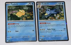 Pokemon TCG Mega Evolutions Psyduck 007 Golduck 008 Black Star Promo Holo NEW #3 - Image 2