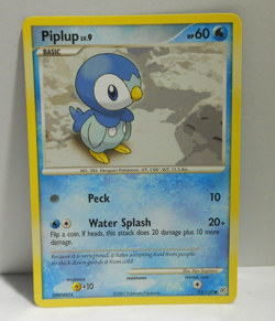 Pokemon TCG Piplup * 5/12 * Manaphy Lucario Trainer Kit * Regular * 2007 - Image 1