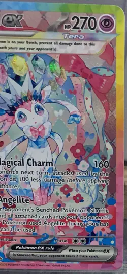 Pokemon Sylveon EX Sir 156/131 Prismatic Evolutions Holofoil Card 2025 English - Image 4