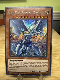 Yugioh Blue-Eyes Shining Dragon LCKC-EN008 Secret Rare 1st Ed NM - Image 1