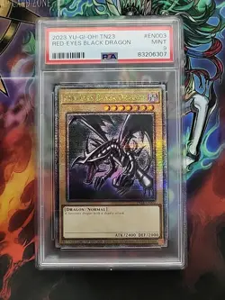 2023 YU-GI-OH! TN23-25TH ANV TIN: DUELING HEROES RED-EYES BLACK DRAGON PSA 9 - Image 1