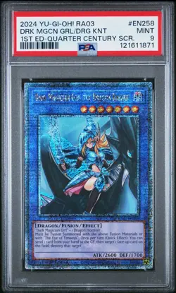 PSA 9 Dark Magician Girl the Dragon Knight [QCSRare] RA03-EN258 - Image 1