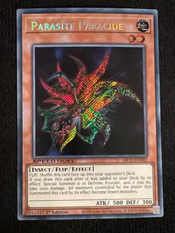 Yu-Gi-Oh! TCG Parasite Paracide Secret Rare Card SBC1-END02 *PRISTINE* - Image 1