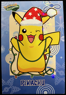 Pikachu Ice Holo Pokemon 2024 Card Database Merry Christmas - Image 1