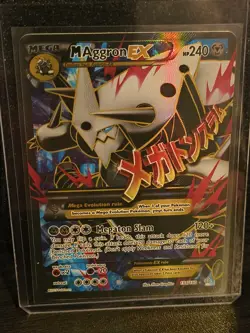 M Aggron EX Full Art Holo Card XY-Primal Clash 154/160 LP Condition - Image 1