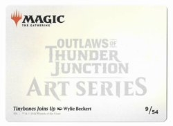 Tinybones Joins Up Art Card (Gold-Stamped Signature) Art Series: Outlaws of... - Image 2