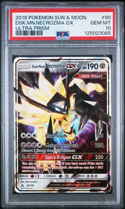 Dusk Mane Necrozma GX 90/156 2018 Pokemon Sun & Moon Ultra Prism Card PSA 10 - Image 1