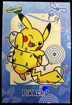 Pikachu Ice Holo Pokemon 2024 Card Database Merry Christmas - Image 1