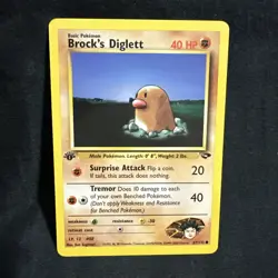 Pokemon Brock's Diglett Gym Challenge 67/132 Regular Common Card TCG - Image 1