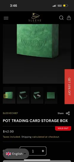 Sleeve Chief Pot of Greed Deckbox Card Storage Box - Image 1