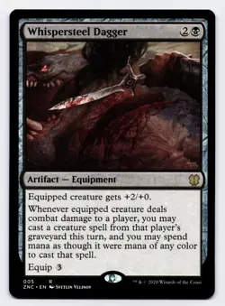 Whispersteel Dagger [005] ZNC Rare Non-Foil [MTG Card English] - Image 1