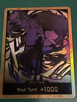 DON!! Rob Lucci Premium Booster Card Gold Frame PRB-02 - Image 1