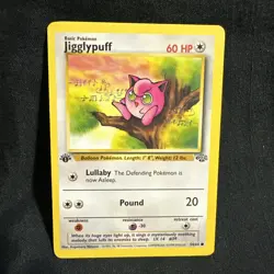 Pokemon TCG Jigglypuff 1st Edition Jungle Card 54/64 Regular Common - Image 1