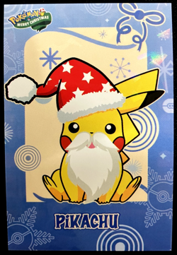 Pikachu Ice Holo Pokemon 2024 Card Database Merry Christmas - Image 1