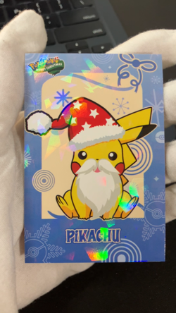 Pikachu Ice Holo Pokemon 2024 Card Database Merry Christmas - Image 2