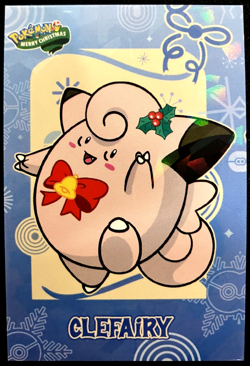 Clefairy Ice Holo Pokemon 2024 Card Database Merry Christmas - Image 1