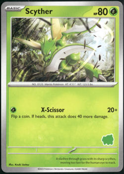 Scyther Bulbasaur Stamp Deck My First Battle Promo English Pokemon Card (LP) - Image 1