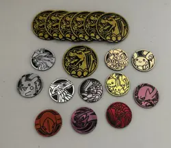 Pokemon Trading Card Game Coins Lot (17) - Image 1