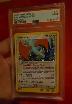 Mint Psa Graded Holo Ex Salamence Dragon Pokemon Card 10/97 - Image 1
