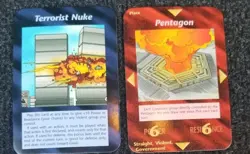 INWO Illuminati 9/11 False Flag 2 Card Set - Terrorist Nuke, Pentagon - Image 2