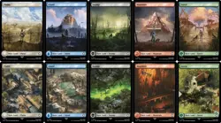Land Set (Full Art) [Fallout] MTG - Image 1