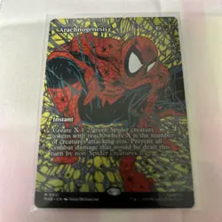 Arachnogenesis M 0013 Mythic Borderless - Magic MTG Marvel's Spiderman - Image 1