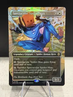 MTG: Spider-Man - Spectacular Spider-Man (Borderless) Textured Foil R 0236 - Image 1